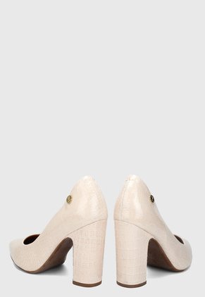 Tacón Alto Blanco Hueso Vizzano