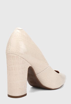 Tacón Alto Blanco Hueso Vizzano