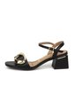 Sandalia Tacon Bajo Cuadrado Napa Calf Negro Vizzano de Vizzano
