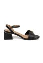 Sandalia Tacon Bajo Cuadrado Napa Calf Negro Vizzano de Vizzano