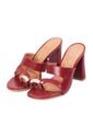 Sandalia Tacon Alto Mule Rojo-Cereza Vizzano de Vizzano