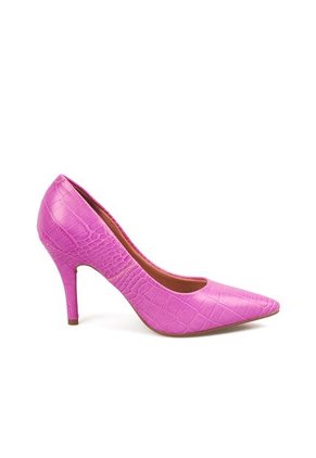 Tacón Alto Fucsia-Croco Napa Vizzano