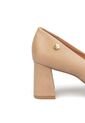 Tacon Medio Cuadrado Beige Vizzano de Vizzano
