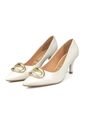 Tacon Stiletto Medio Marfil Dorado Vizzano de Vizzano