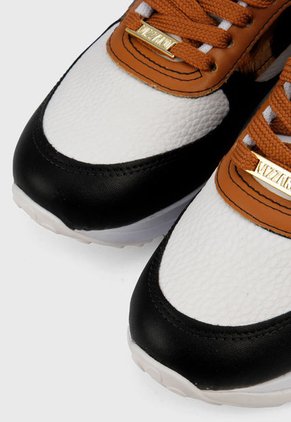 Tenis Blanco-Negro-Camel Vizzano