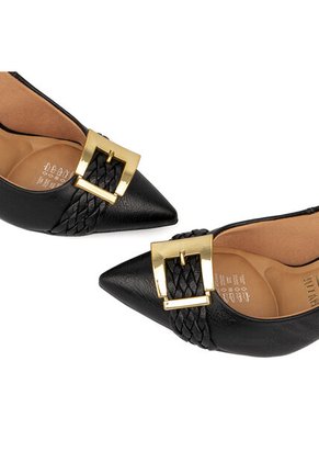 Tacon Alto Grueso  Negro Napa Vizzano