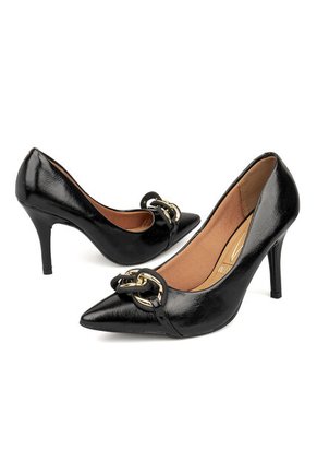 Tacon Stiletto Alto Napa Negro Vizzano