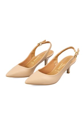 Tacón Medio Beige Vizzano