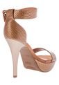 Sandalia Tacón Camel Vizzano de Vizzano