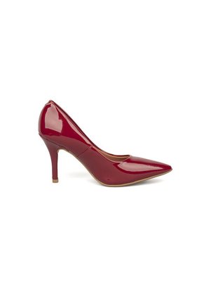 Tacon Stiletto Alto Verniz Rojo-Cereza Vizzano