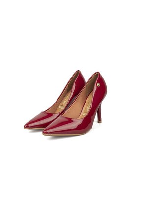 Tacon Stiletto Alto Verniz Rojo-Cereza Vizzano