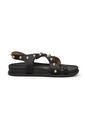 Sandalia Plana Negro Napa Calf Vizzano de Vizzano