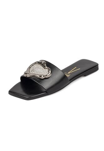 Sandalia Plana Negro Napa Garda Vizzano Vizzano