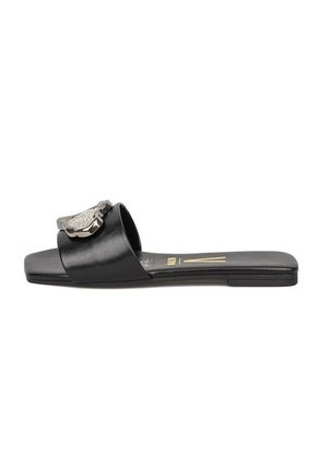 Sandalia Plana Negro Napa Garda Vizzano