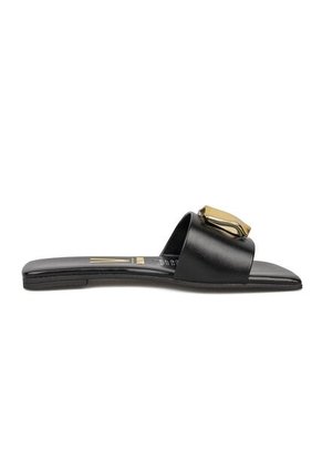 Sandalia Plana Negro Napa G Vizzano