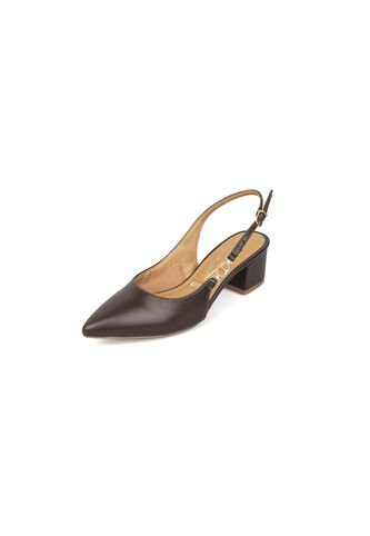 Tacon Medio Cuadrado Slingback Cacao Vizzano Vizzano