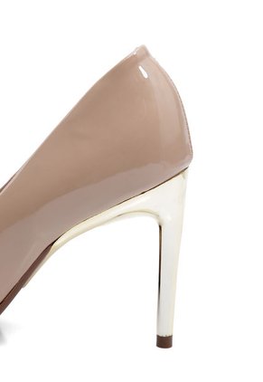 Tacón Alto Nude-Dorado Vizzano