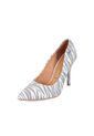 Tacon Alto Stiletto Plata Animal Print Glitter Vizzano de Vizzano