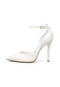 Stiletto Blanco Tacon Alto Mate Con Grabado Floral Vizzano de Vizzano