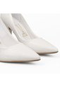 Stiletto Blanco Tacón Alto Con Grabado Floral Acabado Mate Vizzano de Vizzano