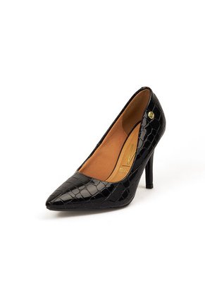 STILETTO VERNIZ CROCO NEGRO VIZZANO