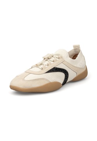Tenis Tejido Blanco Con Detalles Efecto Gamuza Vizzano Vizzano