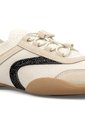 Tenis Tejido Blanco Con Detalles Efecto Gamuza Vizzano de Vizzano