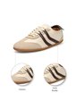 Tenis Blanco Con Detalles Cacao Efecto Gamuza Vizzano de Vizzano