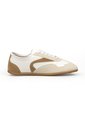Tenis Blanco Con Detalles Canela Efecto Gamuza Vizzano de Vizzano