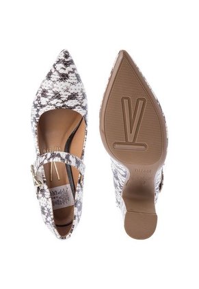 Tacón Alto Blanco-Café Vizzano