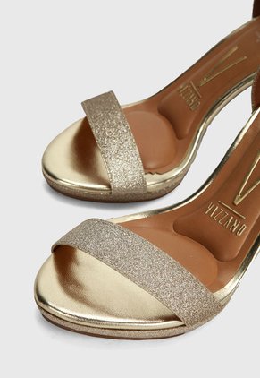 Sandalia Tacón Dorado Vizzano
