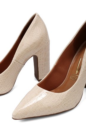 Tacón Alto Crema Vizzano