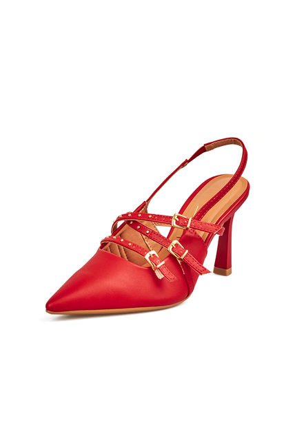 TACON ALTO PELICA ROJO DORADO VIZZANO