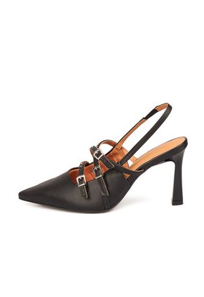 TACON ALTO PELICA NEGRO DORADO VIZZANO