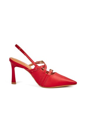 TACON ALTO PELICA ROJO DORADO VIZZANO