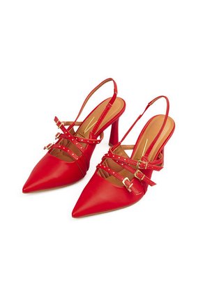 TACON ALTO PELICA ROJO DORADO VIZZANO