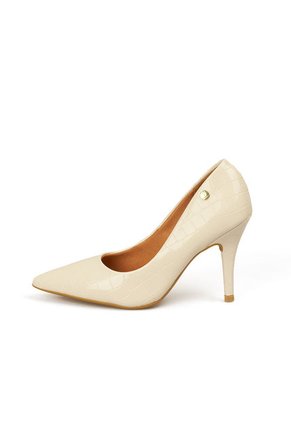 STILETTO VERNIZ CROCO MARFIL VIZZANO