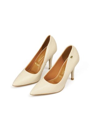 STILETTO VERNIZ CROCO MARFIL VIZZANO