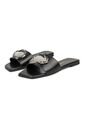 Sandalia Plana Negro Napa Garda Vizzano de Vizzano