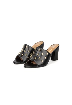 Sandalia Tacon Medio Negro Vizzano