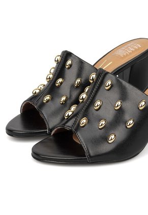 Sandalia Tacon Medio Negro Vizzano