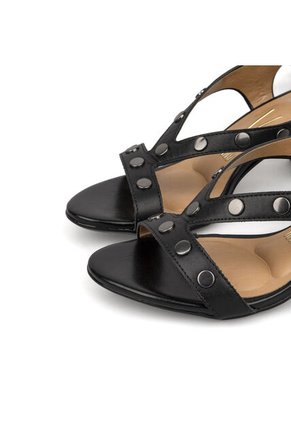 Sandalia Tacon Medio Negro Vizzano