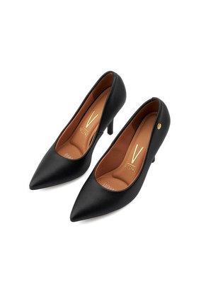 Tacón Alto Negro- Floather Vizzano