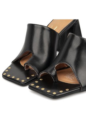 Sandalia Tacon Medio Negro Vizzano