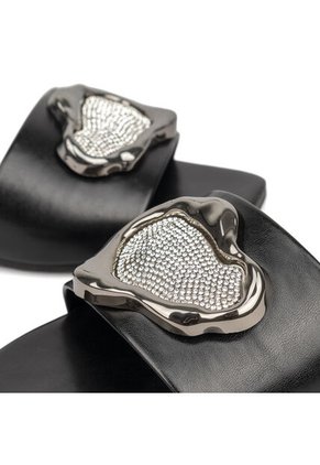 Sandalia Plana Negro Napa Garda Vizzano