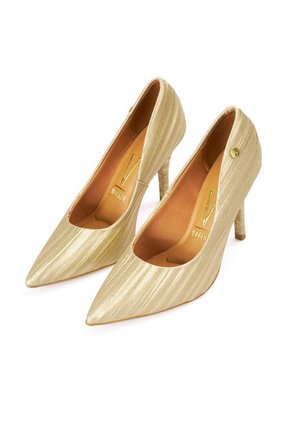 Stiletto Alto Metalizado Dorado Boreal Vizzano