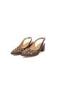 Tacon Bajo Cuadrado Slingback Canela-Café Vizzano de Vizzano