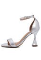 Sandalia Tacón Plateado Vizzano de Vizzano