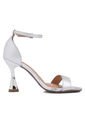 Sandalia Tacón Plateado Vizzano de Vizzano