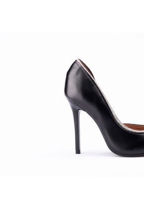 Stiletto Alto Negro Plata Vizzano